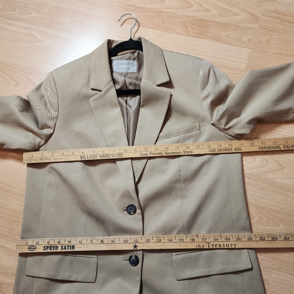 Everlane The Oversized Blazer Buttersmooth Tencel Ash Brown Tan Size 6 - Picture 8 of 16